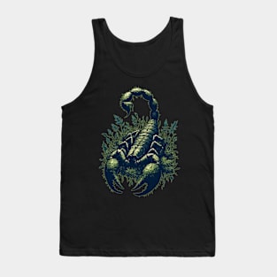 Scorpion overgrown with moss, plants and flowers Tank Top